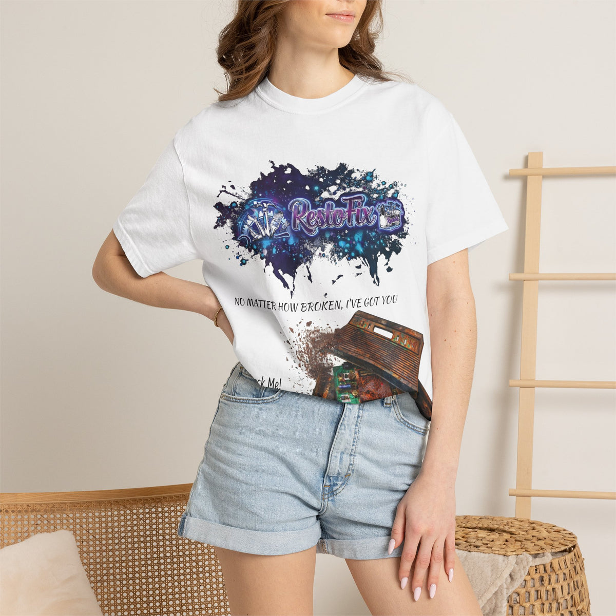 Copy of Copy of Galaxy Paint Splash T-Shirt — "You Were Forgotten, Not By Me"