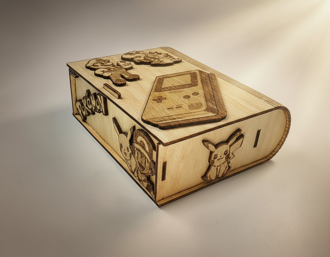 Game Boy Color Wooden Box