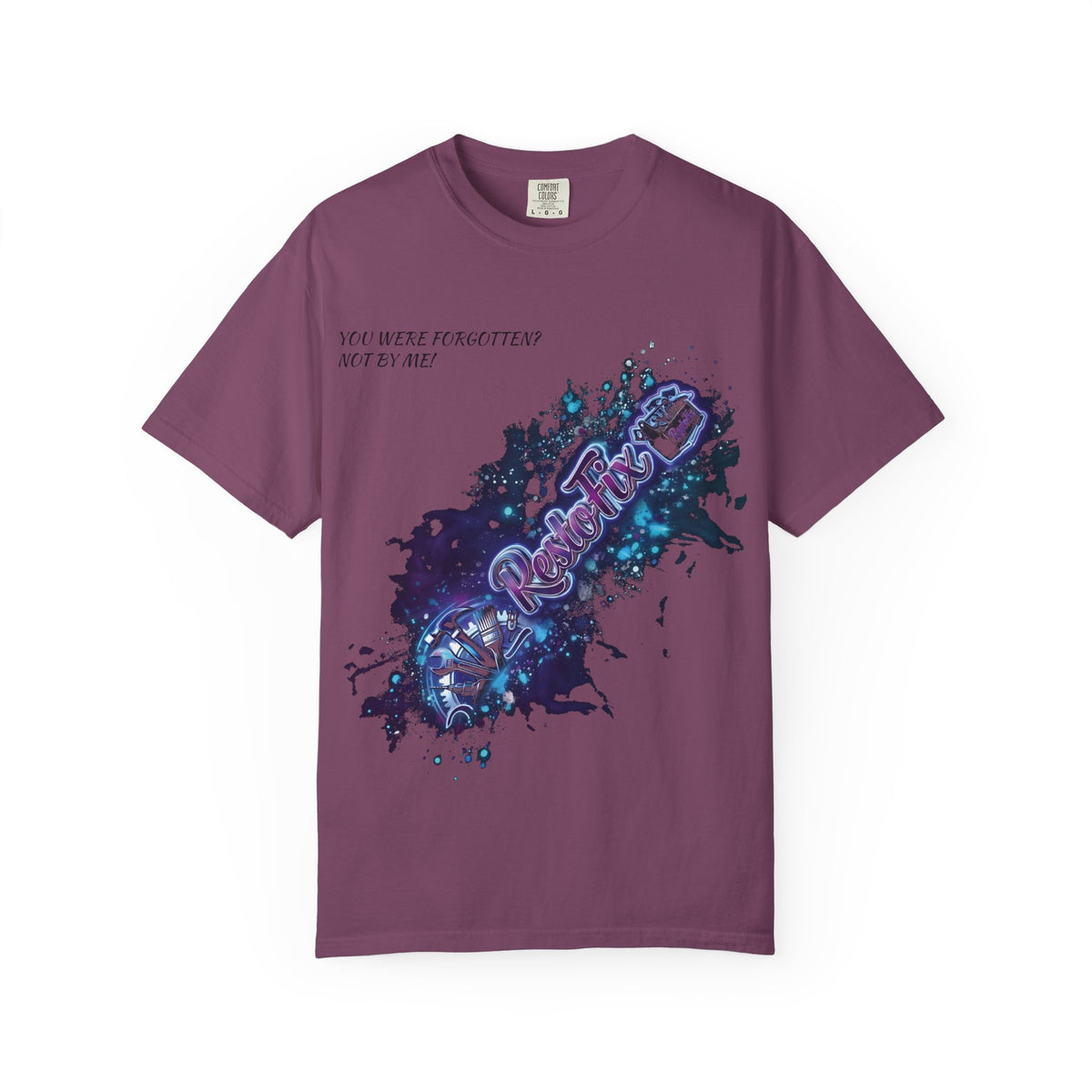 Galaxy Paint Splash T-Shirt — "You Were Forgotten, Not By Me"