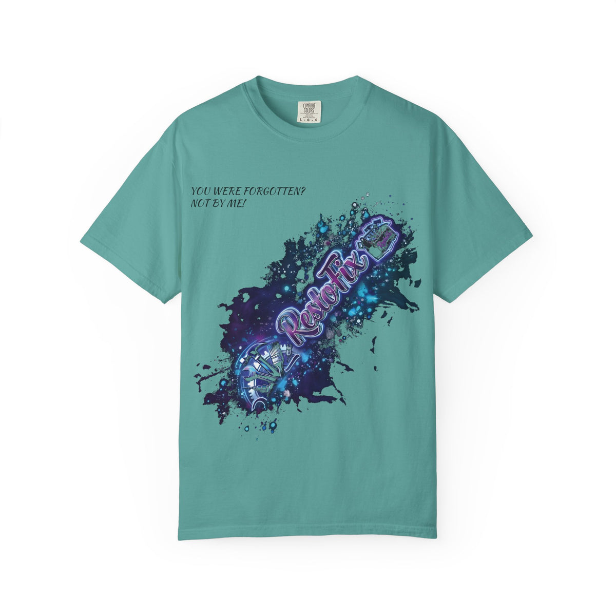 Galaxy Paint Splash T-Shirt — "You Were Forgotten, Not By Me"