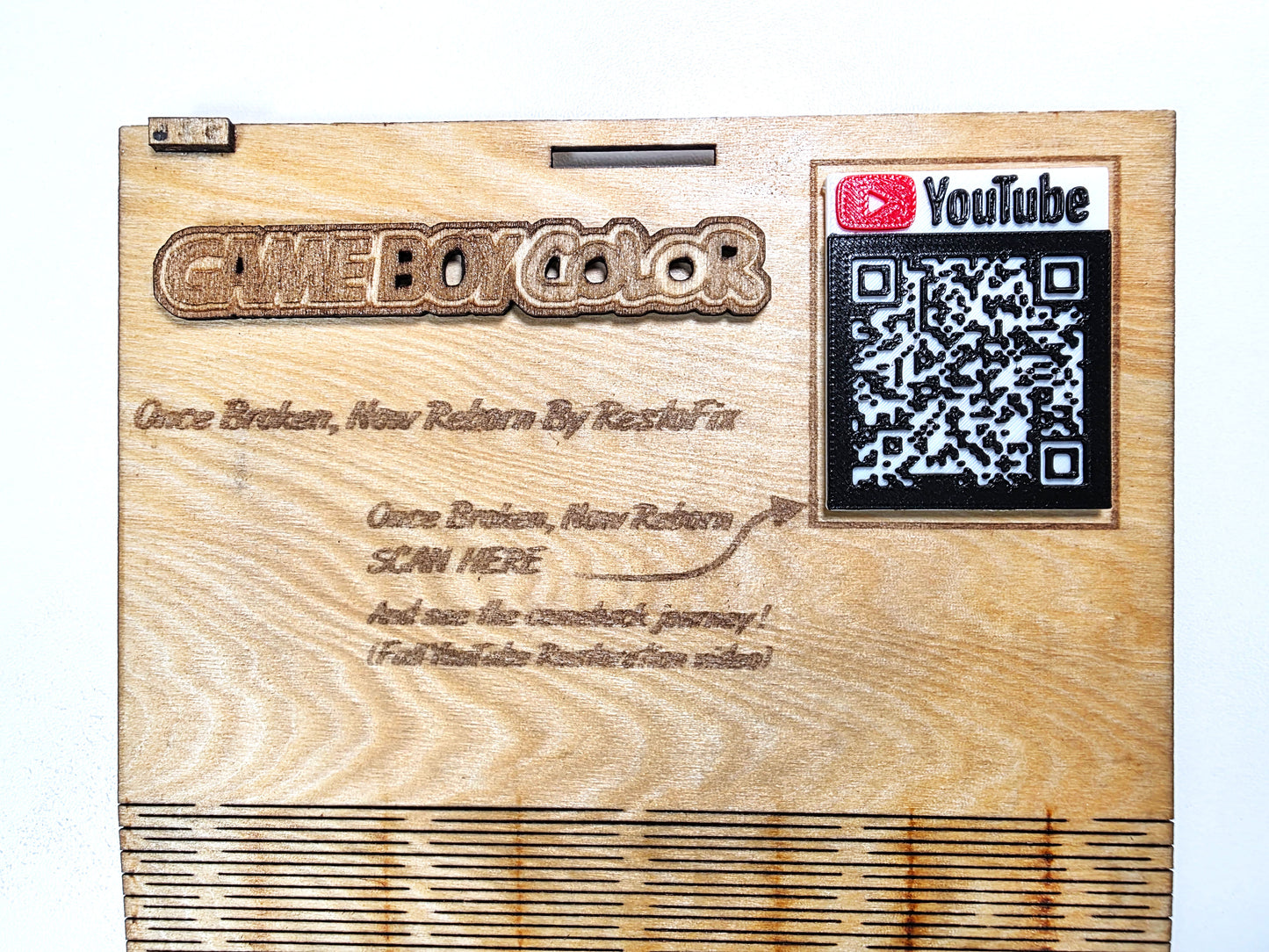 Game Boy Color Wooden Box